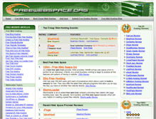 Tablet Screenshot of freewebspace.org